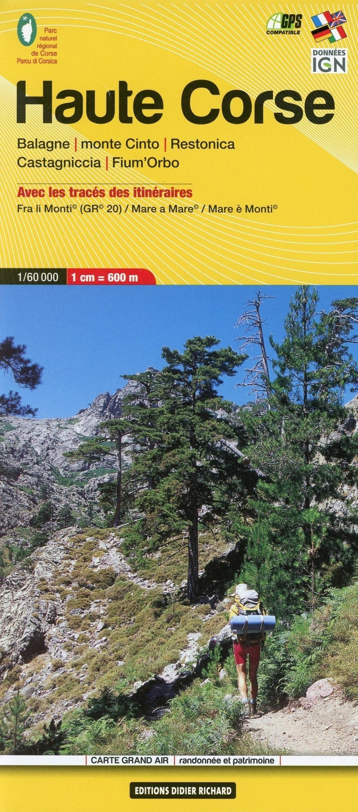 Libris Wanderkarte 08. Haute Corse (gr20) - Balagne - Monte Cinto -