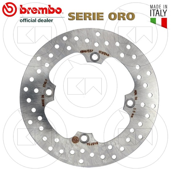 Bremsscheibe Hinten Brembo 68B40754 Husqvarna 125 Cr 2000 2001 2002 2003 2004-image