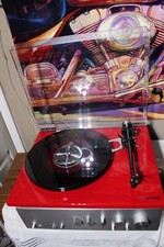 Rega Rp6 Turntable In Red Rb303 Tonearm, Hana Sl Cartridge Ttpsu & Ps1 Power Sup