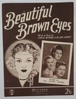 Beautiful Brown Eyes, Sheet Music, 1941