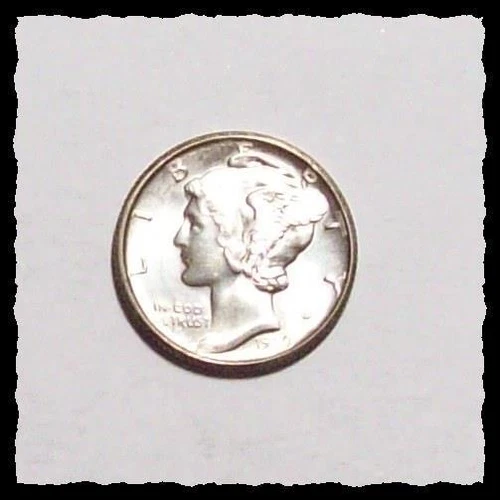 1939-D MERCURY DIME Lustrous White Choice to VChoice BU #35D3