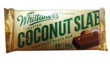 WHITTAKER'S TOASTED COCONUT SLAB MILK CHOCOLATE Bar 50g - 6p 24p 50p 100p
