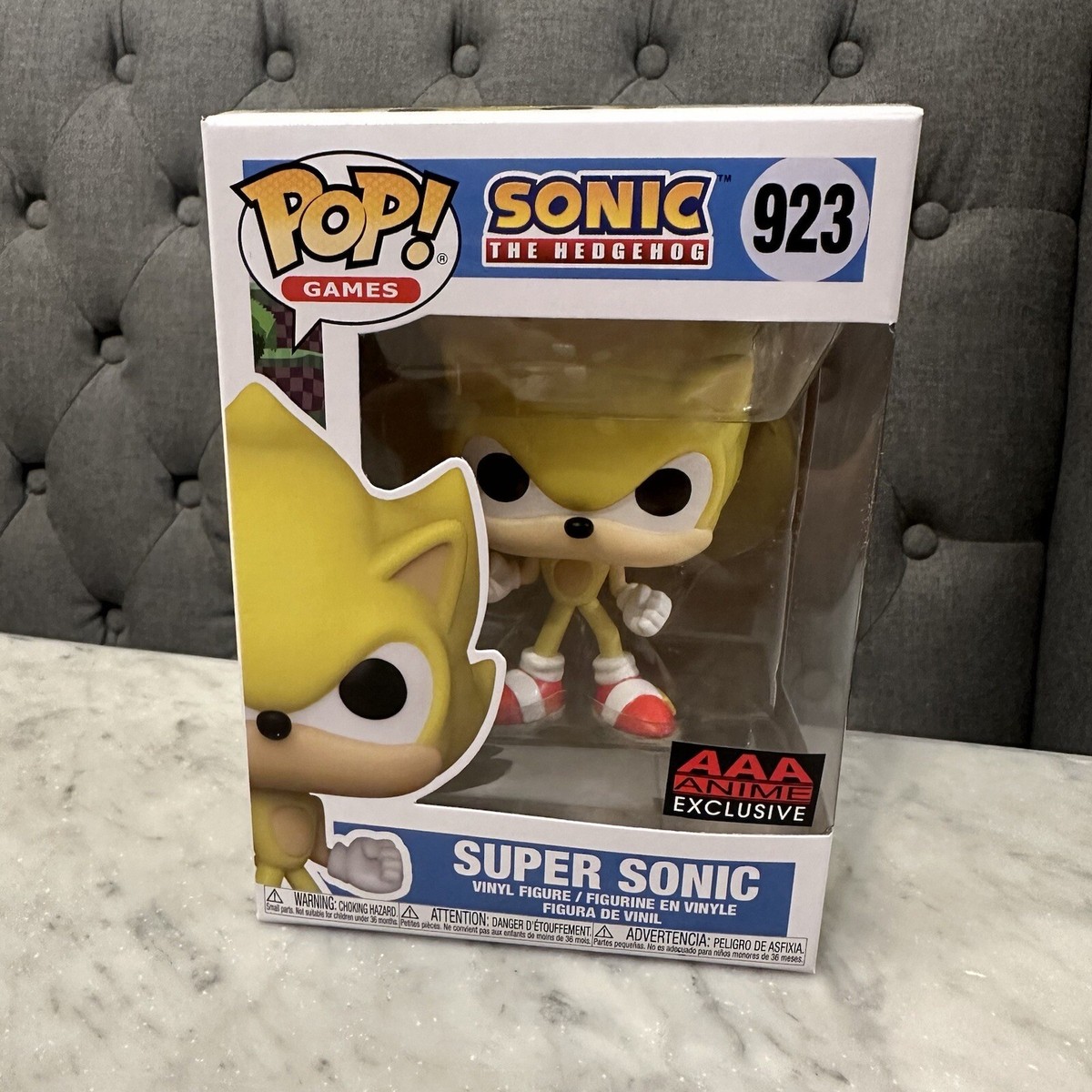 Funko Pop 923 Super Sonic Sonic the Hedgehog- AAA Anime Exclusive