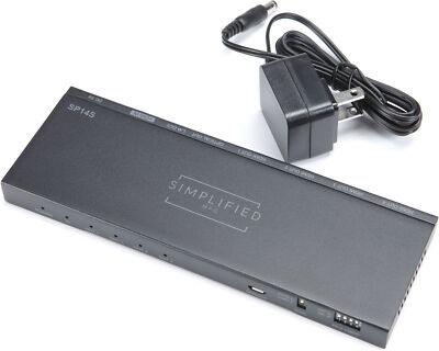 Simplified MFG SP14S HDMI 1 to 4 Splitter with Audio Breakout and Scaling