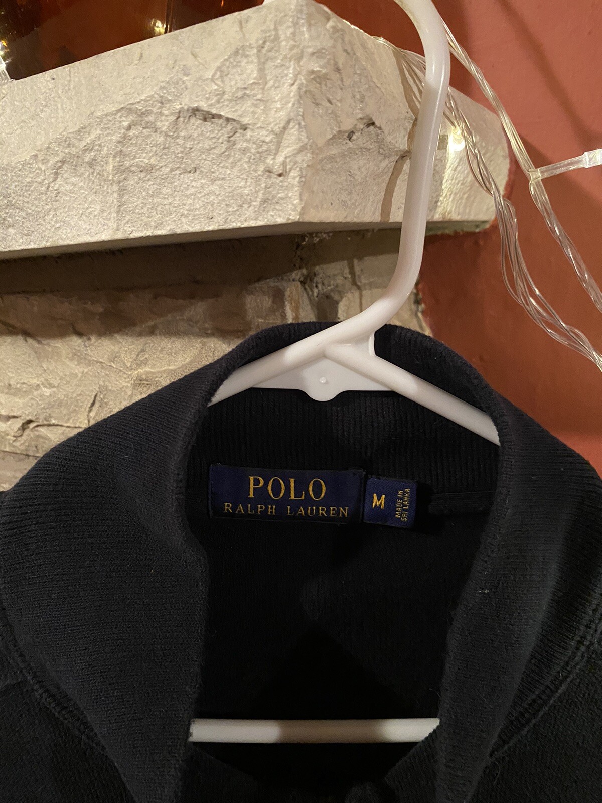 Ralph Lauren Polo Uomo Navy con Polo Rossa Pony Full Zip Up Medium