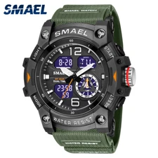SMAEL Men Digital Watches LED Electronic Wristwatch Male Military Sport Watch