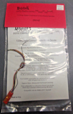 DIGITRAX 1.0 AMP DIGITAL COMMAND CONTROL MOBILE DECODER DN 142