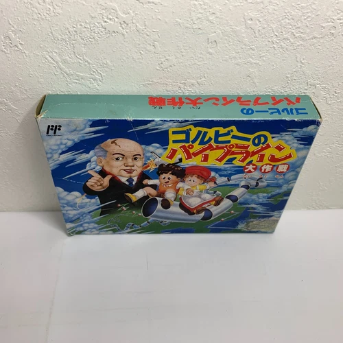 Family Computer Gorby No Pipeline /w Box,Manual strategy game Tokuma Syoten - Picture 5 of 24