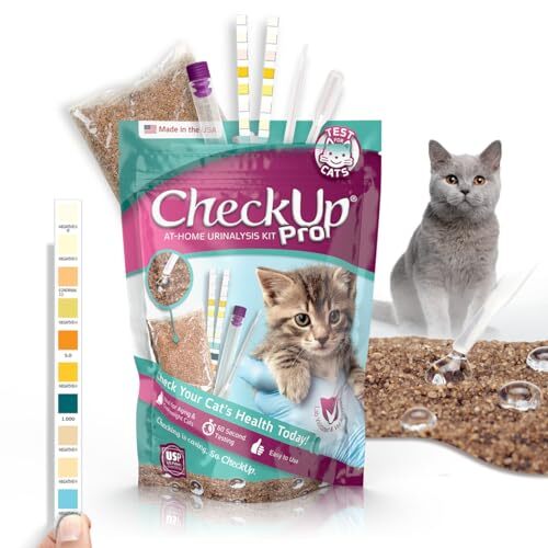 CheckUp Pro at Home Wellness Test for Cats | Hydrophobic Litter for Urine Col...