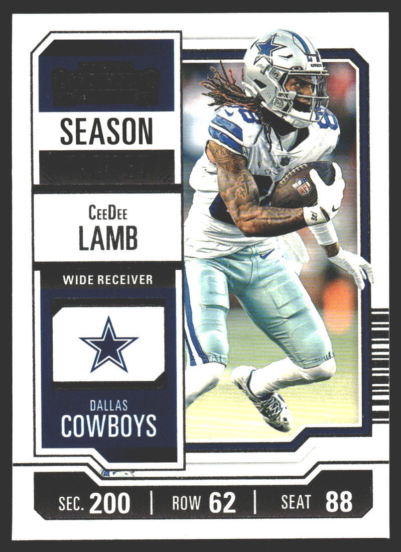 CeeDee Lamb #27 2023 Panini Contenders Season Ticket Retail