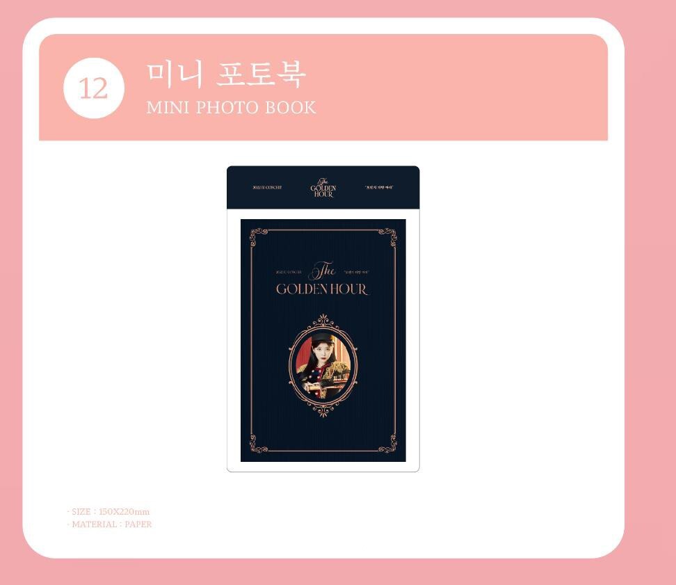 IU 2022 IU CONCERT The Golden Hour OFFICIAL MD GOODS MINI IU 2022 IU CONCERT The Golden Hour OFFICIAL MD GOODS MINI