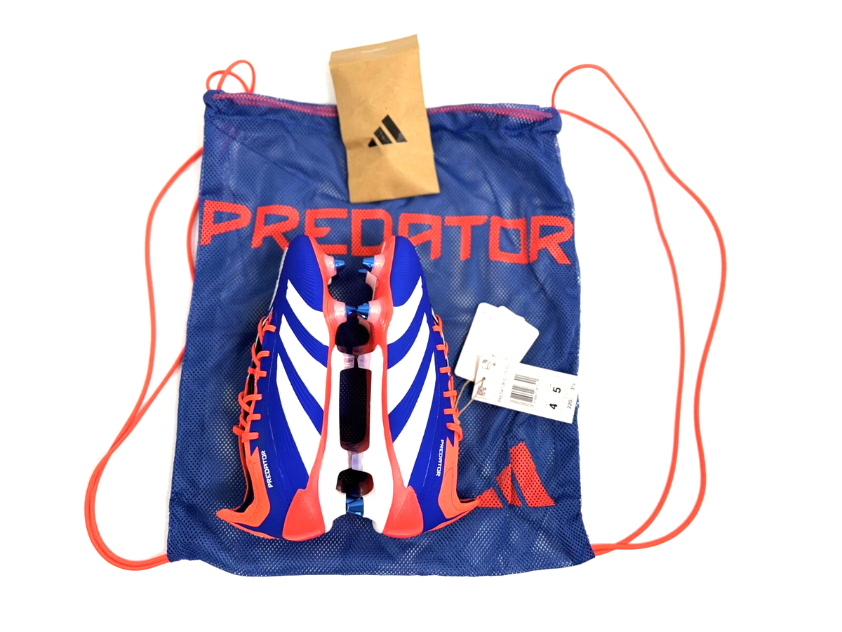 Adidas Predator Elite Soft Ground Soccer Cleats Mens 7.5/ Womens 8.5 Blue IF6323 Adidas Predator Elite Soft Ground Soccer Cleats Blue White  main image 3