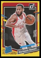 2023-24 Donruss Yellow Flood #238 Markquis Nowell Toronto Raptors Rookie
