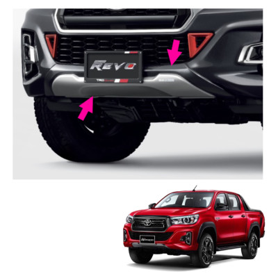 Genuine Front Bumper Guard Silver Grey For Toyota Hilux Revo Rocco