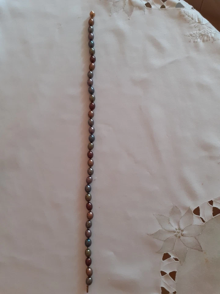 Rita Pfeffinger Südsee Muschelkern Perlen Kette 375 GG Verschluss Peacock 46Cm🥰 - Bild 4 von 4