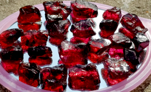 Natural 3000 Ct Lot Certified Red Painite Rough Unheated Burmese Facet Gemstone - Picture 1 of 6
