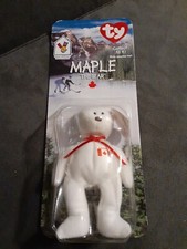 Maple The Bear 1999 McDonald's Ty Beanie Baby With Rare 1993 tag Errors NIB