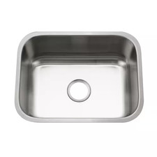 Houzer Eston 23 In. Stainless Steel Undermount Single Bowl Kitchen Sink - STS-13