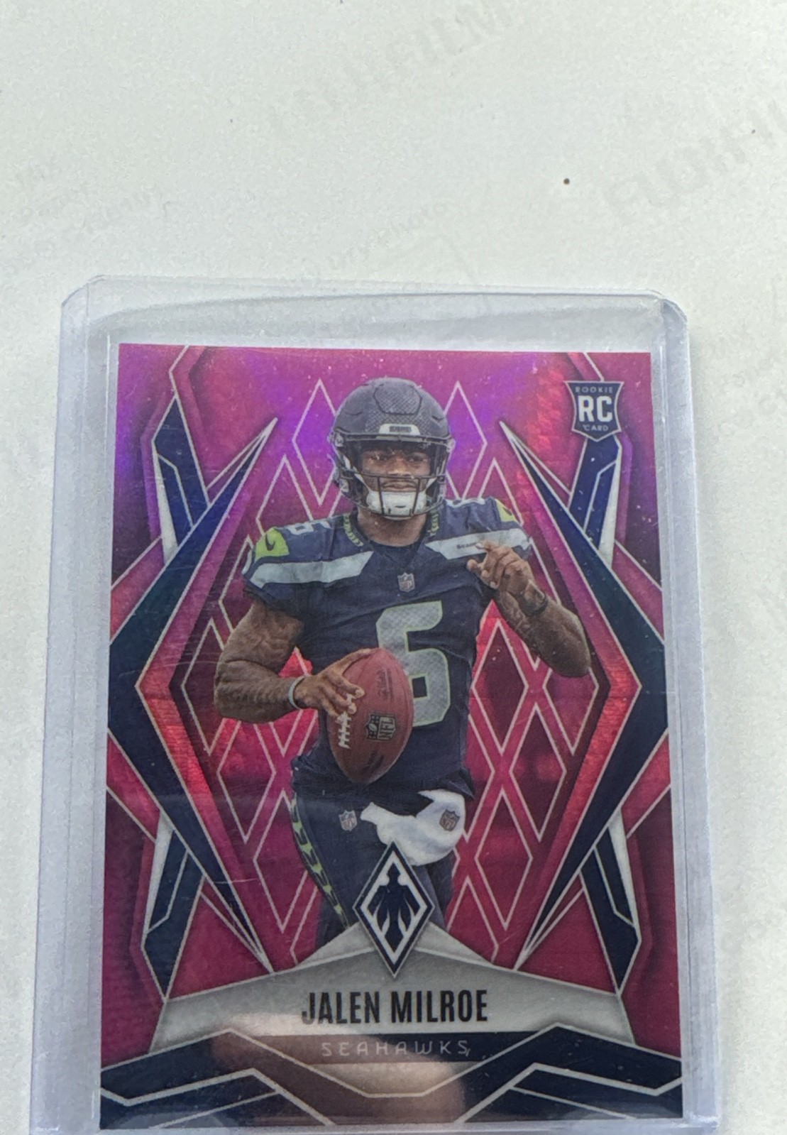 2025 Panini Phoenix - Rookies Jalen Milroe #151 Pink Hyper /299 (RC)