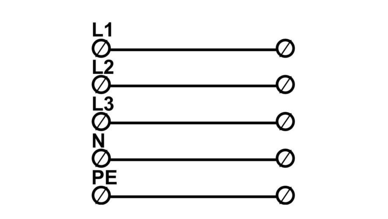 Rail Connector Universal ETB 35/1x5 (L1,L2,L3,N,PE) UK5035