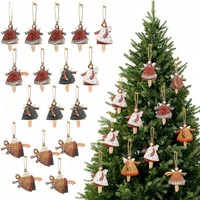 20 StüCk Christbaumschmuck Aus Holz, Weihnachtsengel, Weihnachtsschmuck, Engel F