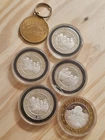 .999 Silver Lot 5 Tokens +Bonus Item Deadwood Mt Rushmore & Chief Ouray Silver