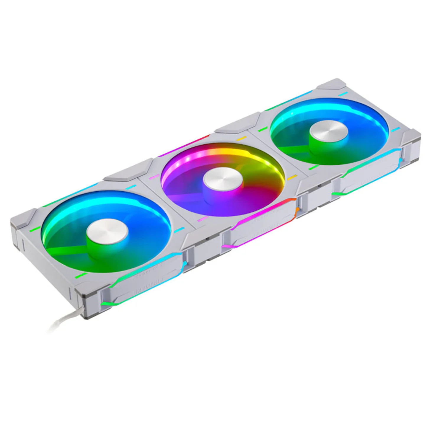 Phanteks D30 White D-RGB 140mm PWM Fans Triple Pack