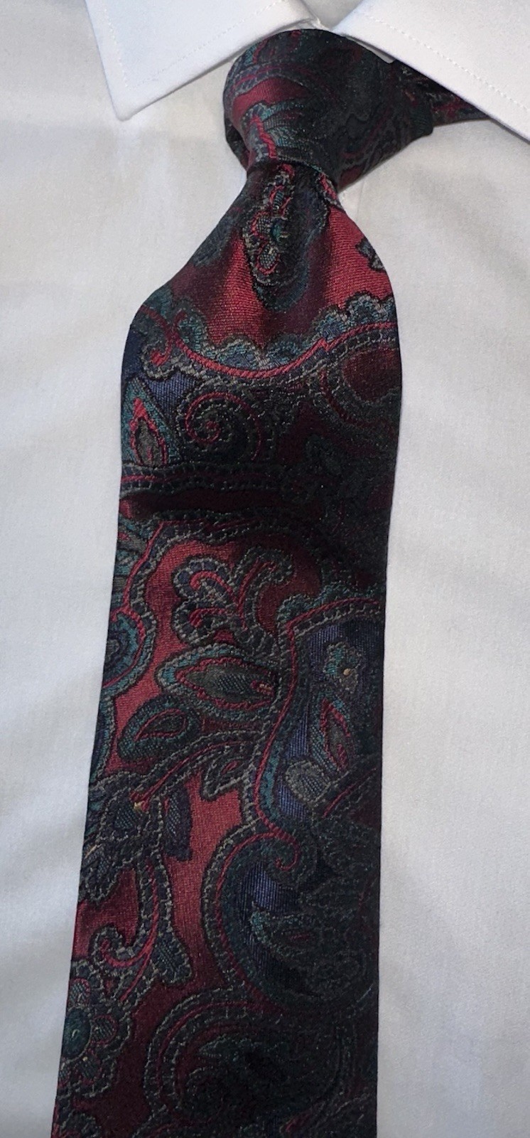 Immaculate Nordstrom Robert Talbott  Burgundy Pai… - image 2