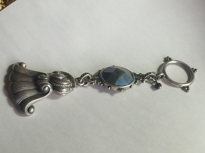 Vintage Wallace Sterlingsilber Romantik des Meeres/Stein Glücksback 4 Zoll
