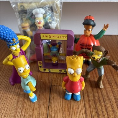 Vintage 1990 Lot of 8 The Simpsons Toys found Lisa see last photos