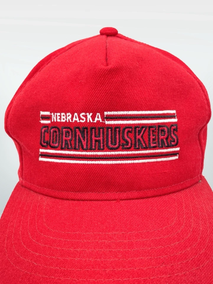 De colección Drew Pearson Snapback Sombrero Nebraska Cornhuskers Corea Rojo Foto 2 de 4