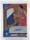 JARED MCCAIN 2024-25 MOSAIC ROOKIE RPA PATCH AUTO /75 BRONZE 76ERS Q4832
