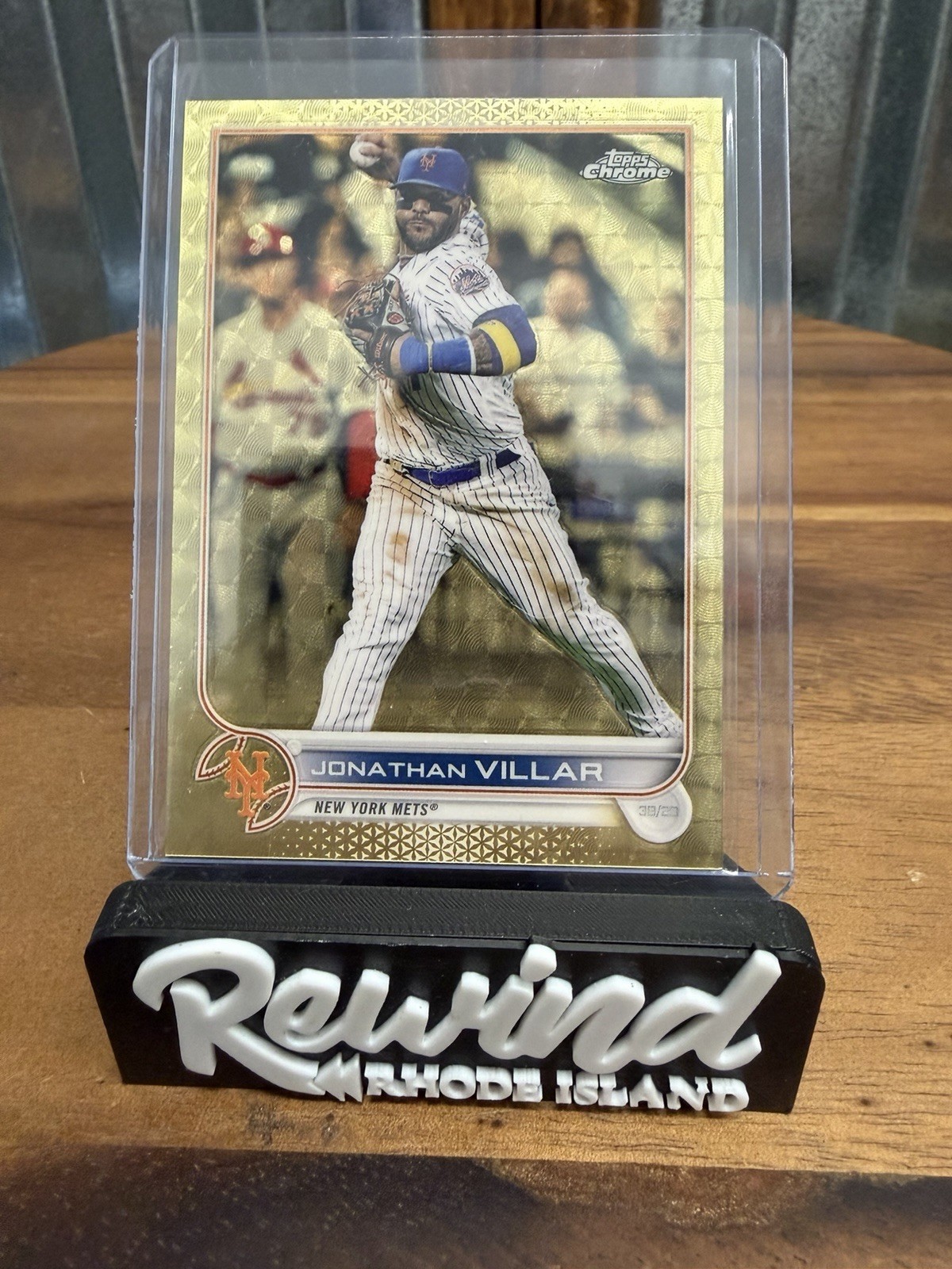2022 Topps Chrome Baseball #532 Jonathan Villar SuperFractor #1/1 New York Mets