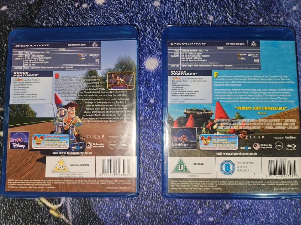 Toy Story 1 & 2 Special edition Blu Ray Bundle - Image 2 of 2