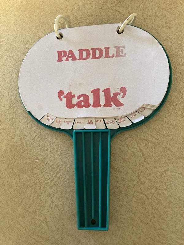 Vintage Kmart Paddle Talk Game 1970's Retro Toy Novelty