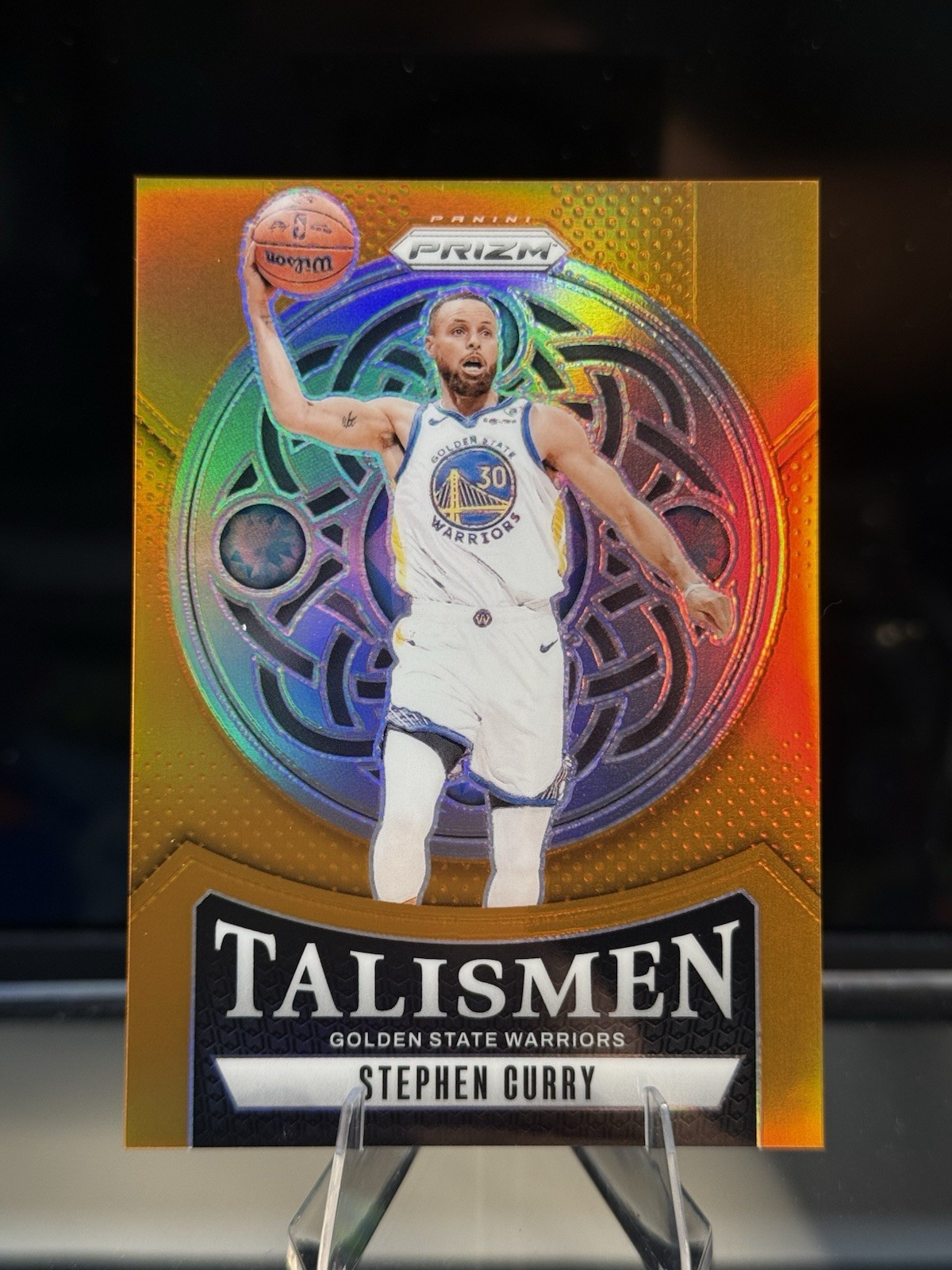 2024-25 Panini Prizm - Talismen Stephen Curry #20 Orange Prizm /49