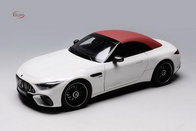 iscale 1/18 Scale Mercedes Benz AMG SL63 R232 White Diecast Car