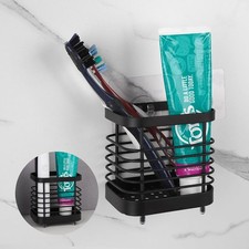 Wall Mount Toothbrush Holder for Bathroom, Stainless Steel Rustproof Toothbrush