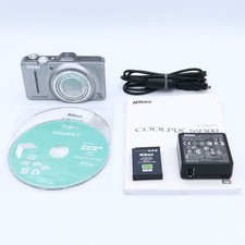 Nikon COOLPIX S9300 Crystal Silver Digital Camera Excellent Condition