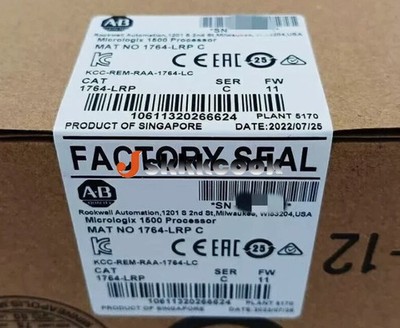 New Factory Sealed  1764-LRP SER C 1500 Processor PLC 1764LRP