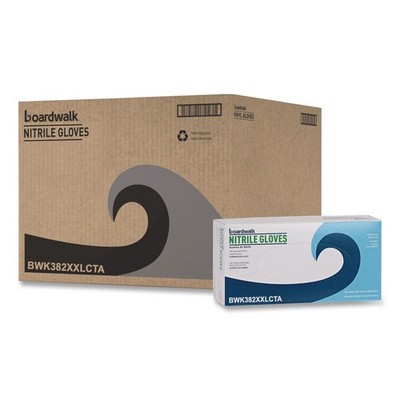 Boardwalk 382XXLCTA 9.5'' 5 mil Disposable Nitrile Gloves - XXL/Blu (1000/CT) New