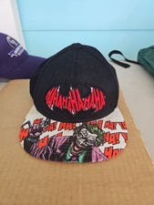 Batman / joker strapback hat used see pics Between Adult And Youth Size