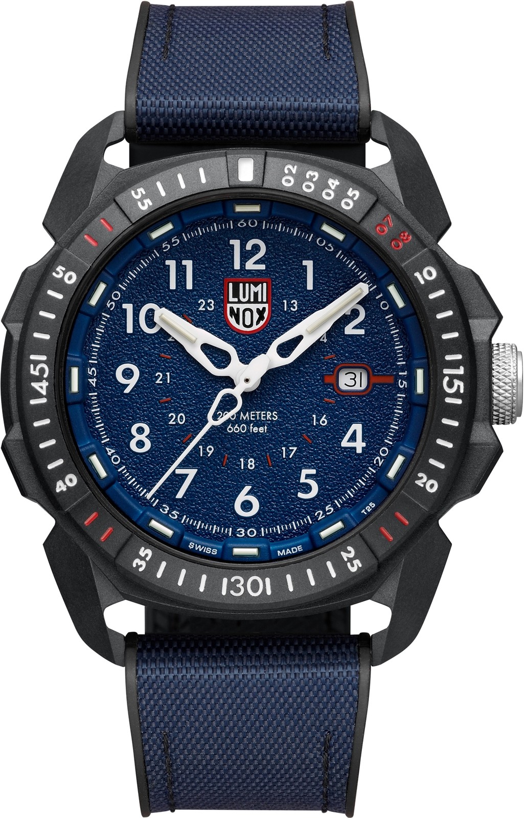 Luminox XL.1003.ICE Carbonox ICE-SAR ARCTIC blue black Ruber Men's Watch NEW
