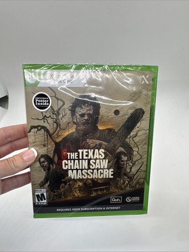 The Texas Chain Saw Massacre Xbox Series X & Xbox One With Poster NEW SEALED