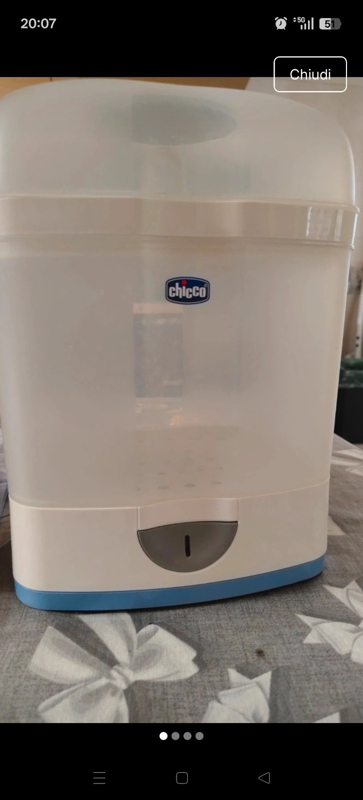 Chicco SterilNatural 2 in 1 sterilizzatore elettrico