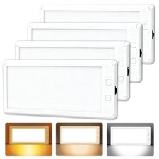 4 Pack RV Lights Interior,3 Color RV LED Super Bright 4 pack Pure White