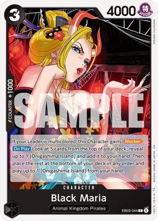 One Piece Black Maria (EB03-044/102) EB03 One Piece Heroines Edition NM