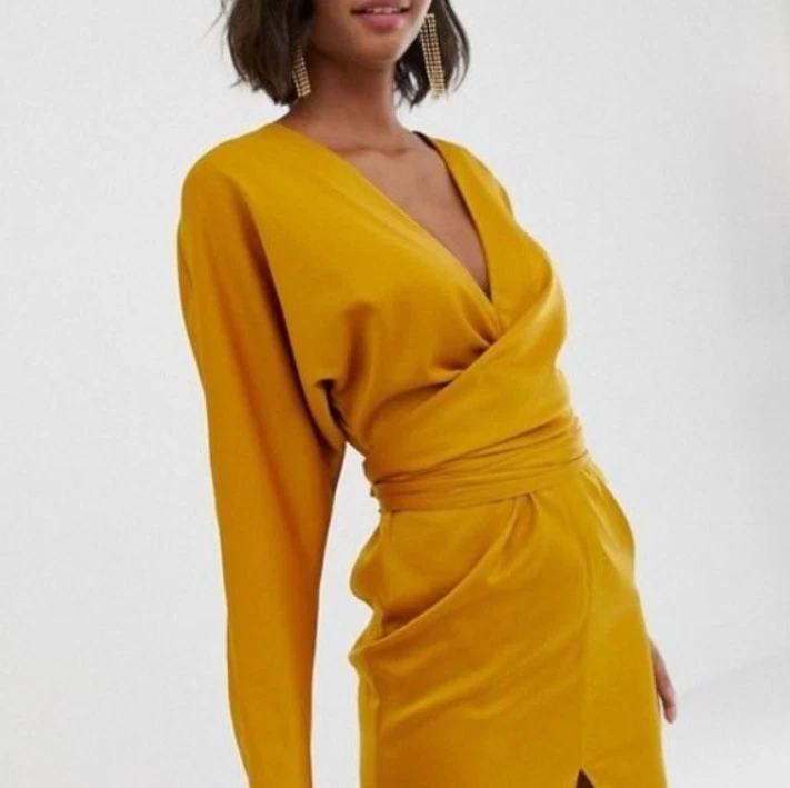 Satin Long Sleeve Women's Midi for sale | eBay