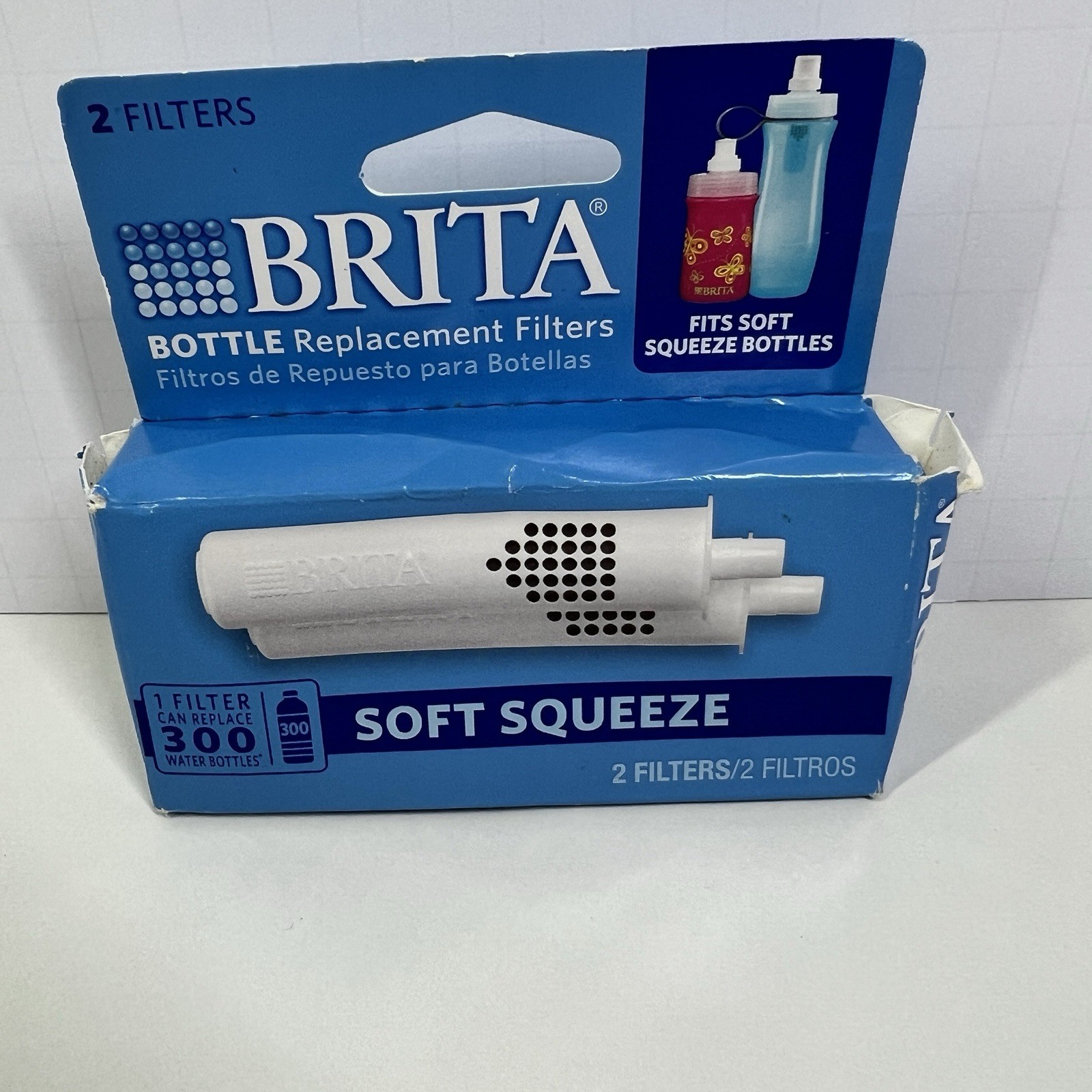 Brita Soft Squeeze Bottle Replacement Water Filters New Seal