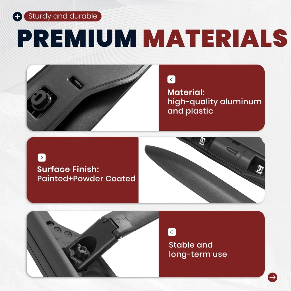 For Chrysler Pacifica/Voyager 2017-2024 Roof Rack Side Rail Cross Bar #82214552 - Image 3 of 4